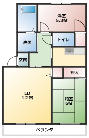 花ノ木パークハイツの寝室