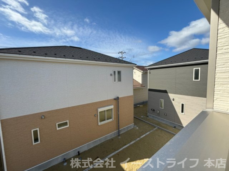 【子育てエコホーム支援事業対象物件】小名浜諏訪町第2の展望|4号棟のバルコニーからの眺望です！