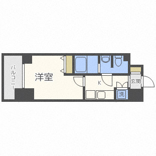 KDXレジデンス難波南の間取り