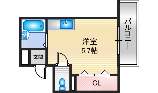 エスポワール茨木の間取り