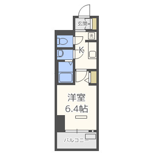 プレサンス難波クチュールの間取り