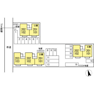 【区画図】 | プチ・ヴィラージュ Ｅ