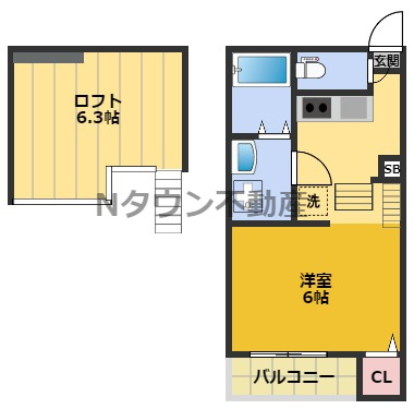 【間取り】 | ハーモニーテラス高道町Ⅱ | 間取りです。