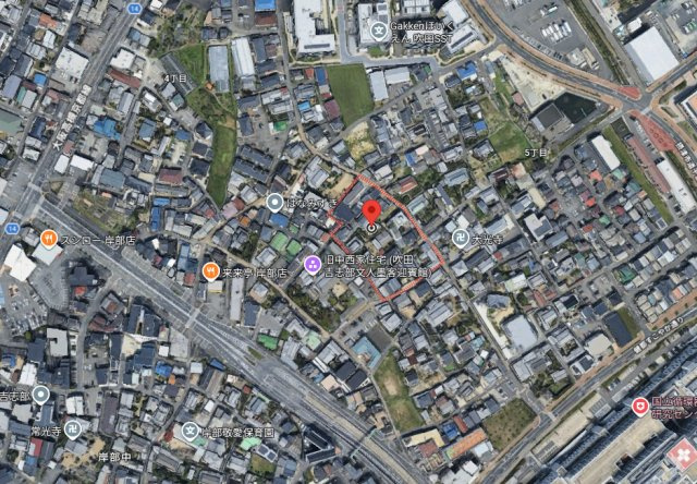 （仮称）H And P岸辺の地図