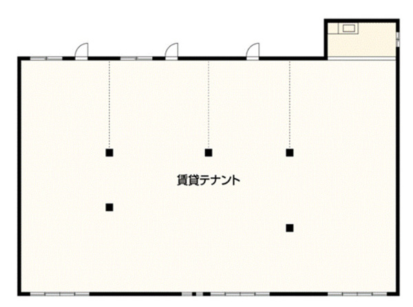 草津市草津１丁目の店舗事務所の間取り