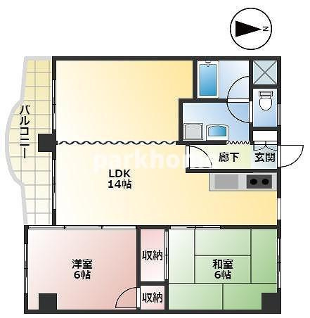 島谷グランドハイツの間取り
