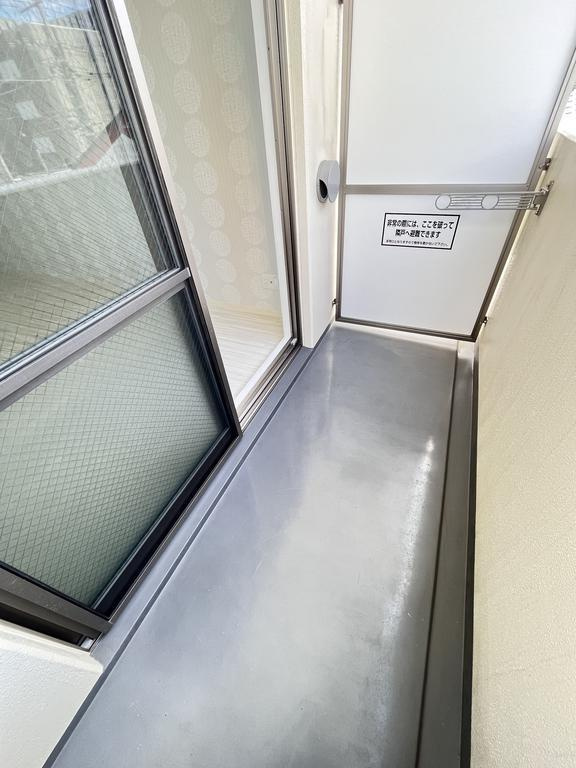 大阪市城東区野江２丁目の賃貸マンションのバルコニー