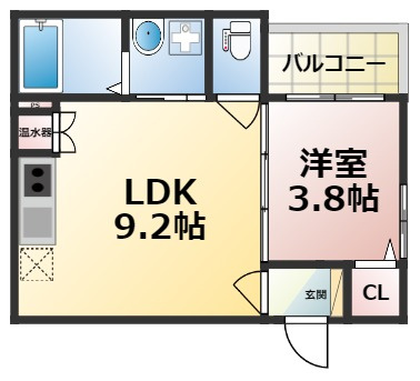 ルミエール若江岩田の間取り