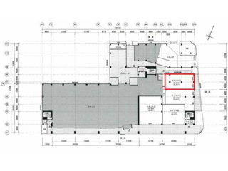 近江八幡市鷹飼町の店舗一部の区画図