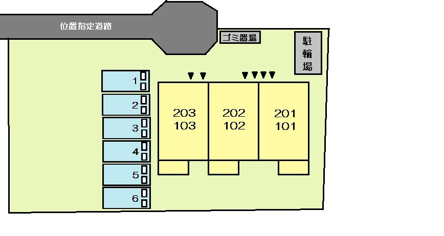 グリーンフィールドⅡの区画図