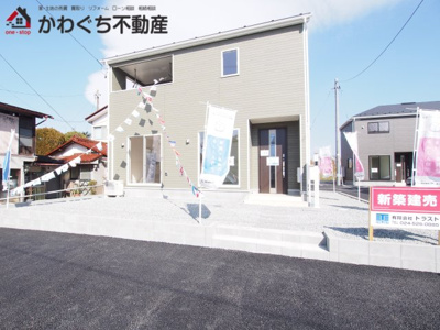 【外観】 | Cradle garden　伊達市梁川町古町　1号棟 | 阿武隈急行線【やながわ希望の森公園前】駅まで徒歩16分！梁川小学校、梁川中学校エリアです◎