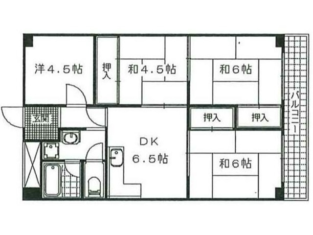 【間取り】 | 山科南団地F棟