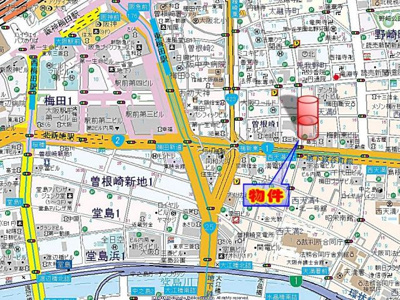 【地図】 | リーガル梅田EAST