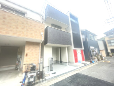 【前面道路含む現地写真】 | 堺市堺区甲斐町西3丁　新築戸建住宅