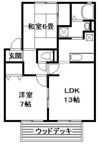 【間取り】 | サン・スクエア桜木B