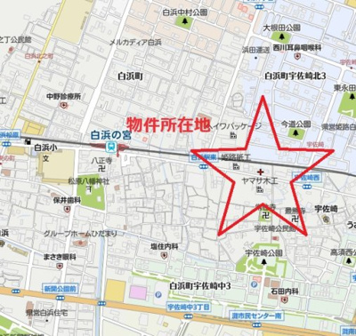 【地図】 | 白浜町売倉庫・作業所