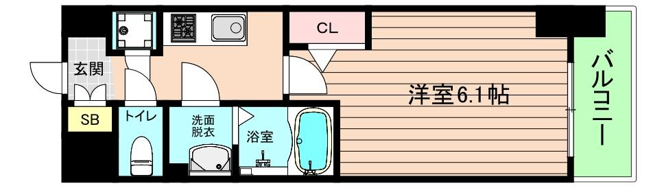 アドバンス大阪城北フィエルテの間取り