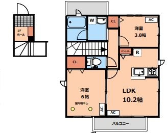【間取り】 | Marron Court（マロンコート）