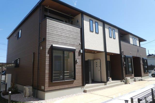 倉敷市茶屋町のアパートの外観