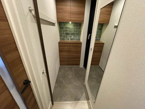 熊本市中央区京町２丁目の賃貸マンションの玄関