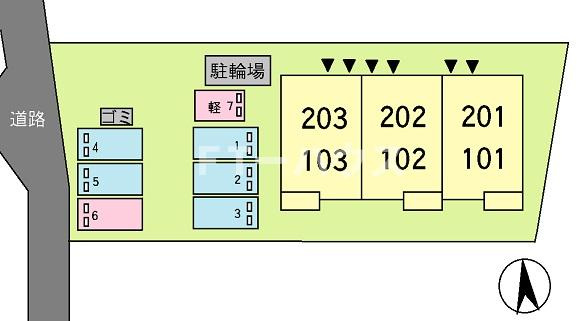 サンリットの駐車場|駐車場