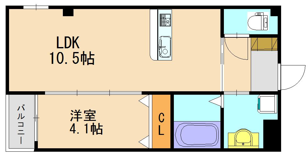 ハーヴェスト久留米の間取り
