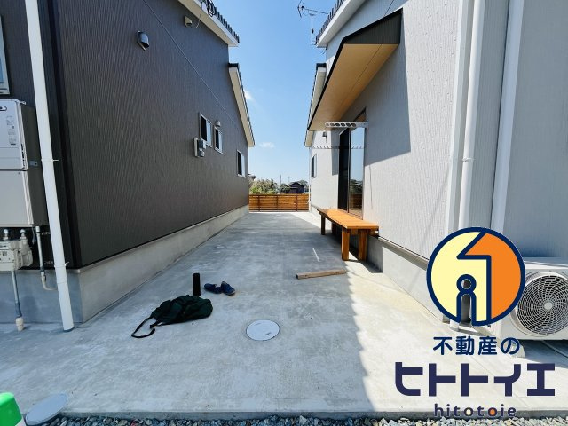 線路跡の駐車場