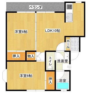 【間取り】 | エスポアール美原