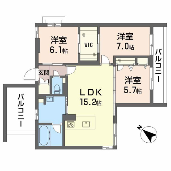 【間取り】 | ベレオ道後