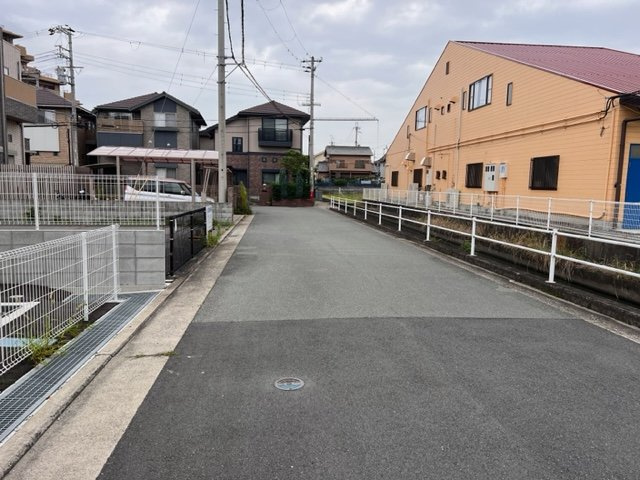 加古川町北在家土地の前面道路含む現地写真