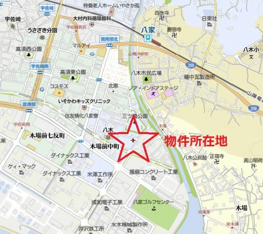 木場前中町土地 1号地の地図