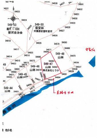 平坦地付き山林