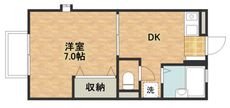 【間取り】 | 幸栄ハイツA