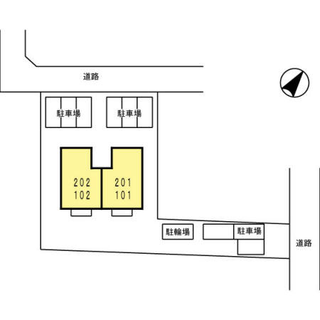 ヴィエントⅡ　　刈谷市近郊の賃貸ならクラスホーム刈谷店の区画図