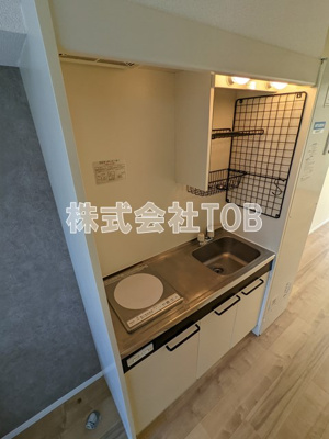 【キッチン】 | メゾンボヌール-緑ヶ丘2丁目- | 1口IHコンロ