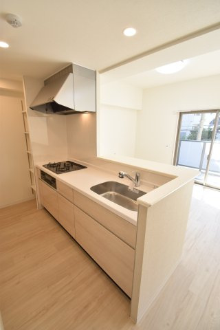 大阪市都島区中野町２丁目の賃貸マンションのキッチン