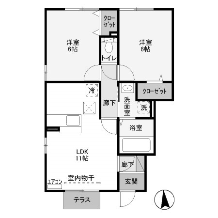 【間取り】 | パルテール