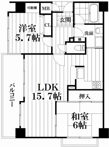 【間取り】 | エスリード鴻池