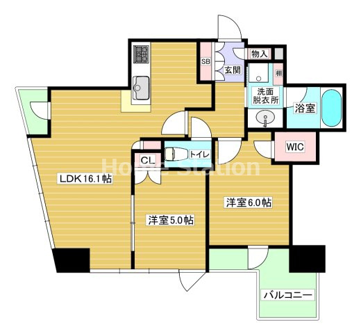 【間取り】 | プラウドタワー北浜