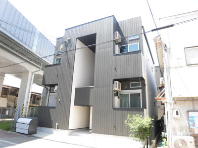 【外観】 | ドメーヌ上新庄 | 黒を基調とした落ち着いた雰囲気の外観です