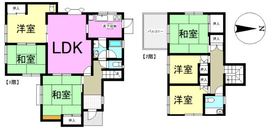 厚木市森の里3丁目　中古戸建の間取り