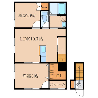 【間取り】 | ナチュラルA・B棟