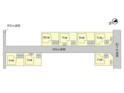 【区画図】 | 津市芸濃町椋本《8号棟》 | 駐車スペース3台