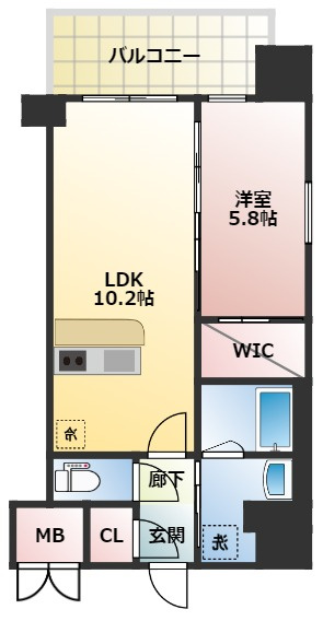 グランカーサ新大阪SOUTHの間取り