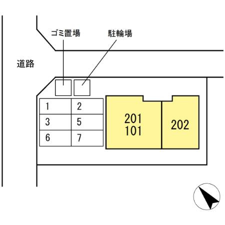 クローバーコートの区画図
