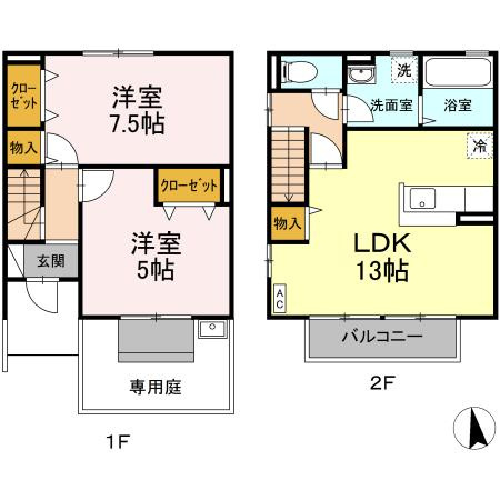 ☆２LDK間取り図☆