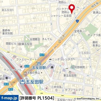 【地図】 | シャトレー五反田