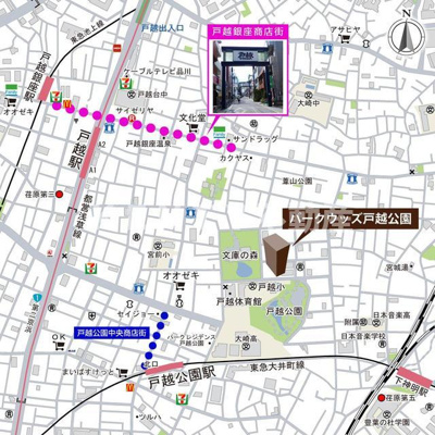 【地図】 | パークウッズ戸越公園