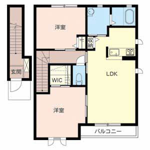 シャーメゾン今宿Aの間取り
