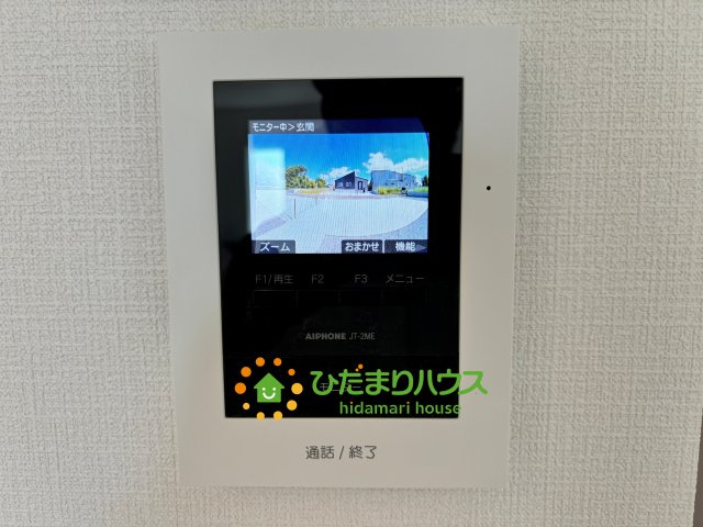 杉戸町堤根　新築一戸建て　03　クレアスタウンのセキュリティ|外の様子が見えるTVモニターフォンで誰が来たのか一目瞭然です。